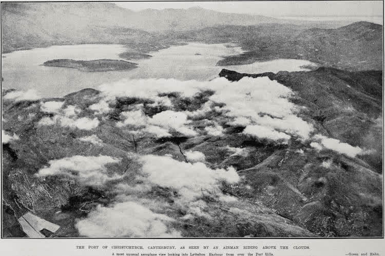 The Port Of Christchurch, Canterbury, As Seen By An Airman Riding Above The Clouds, 1928