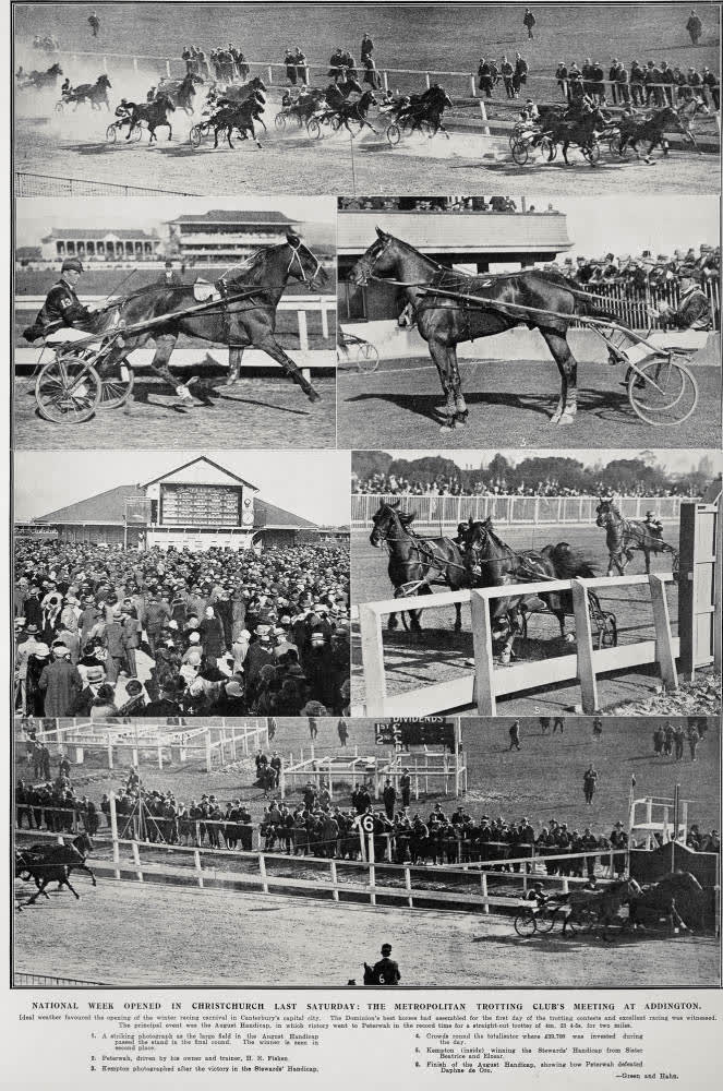 National Week Opened In Christchurch Last Saturday: The Metropolitan Trotting Club's Meeting At Addington, 1928