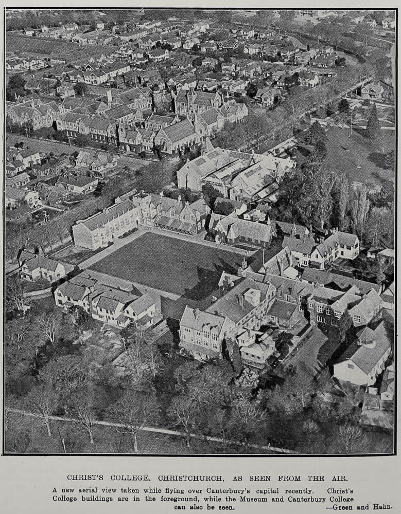Christ's College, Christchurch, As Seen From The Air, 1928