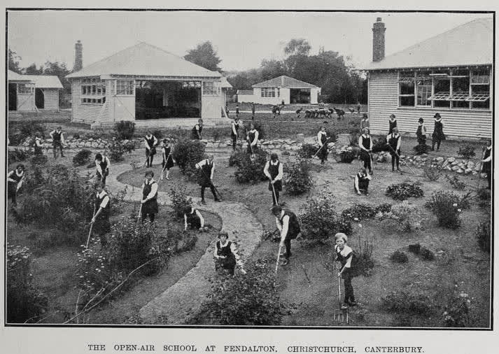 The Open-Air School At Fendalton, Christchurch, Canterbury, 1928