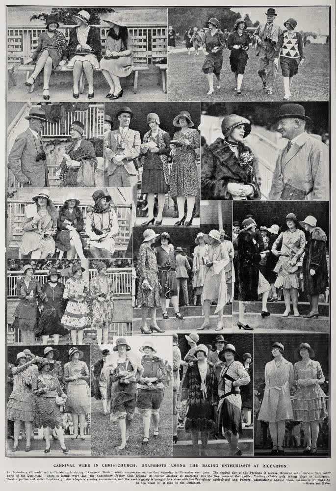 Carnival Week In Christchurch: Snapshots Among The Racing Enthusiasts At Riccarton, 1928