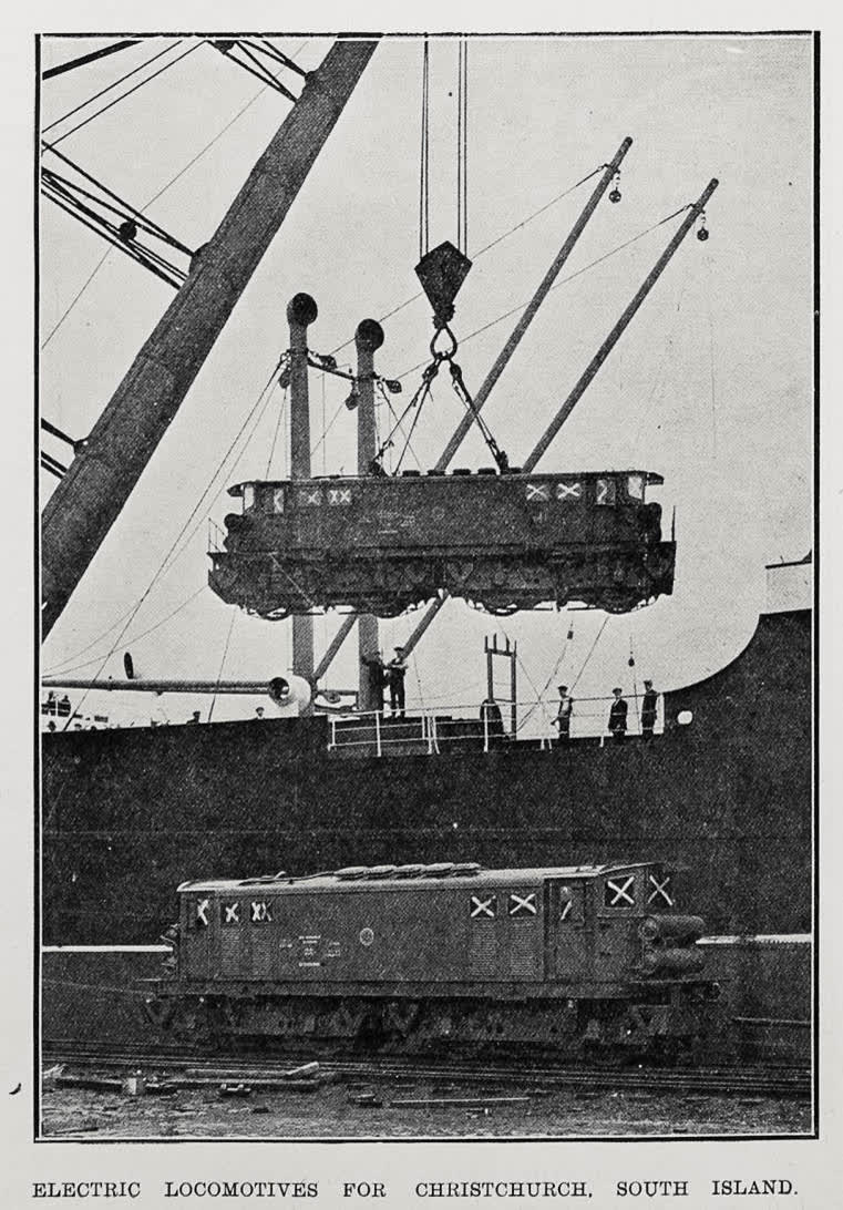 Electric Locomotives For Christchurch, South Island, 1928