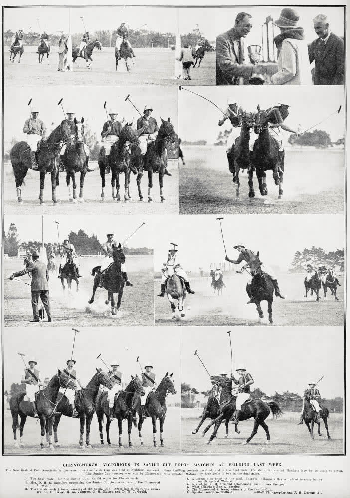 Christchurch victorious in Savile Cup polo: matches at Feilding last week, 1929