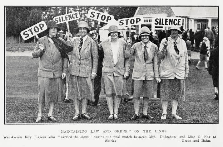 Maintaining law and order on the links, 1929