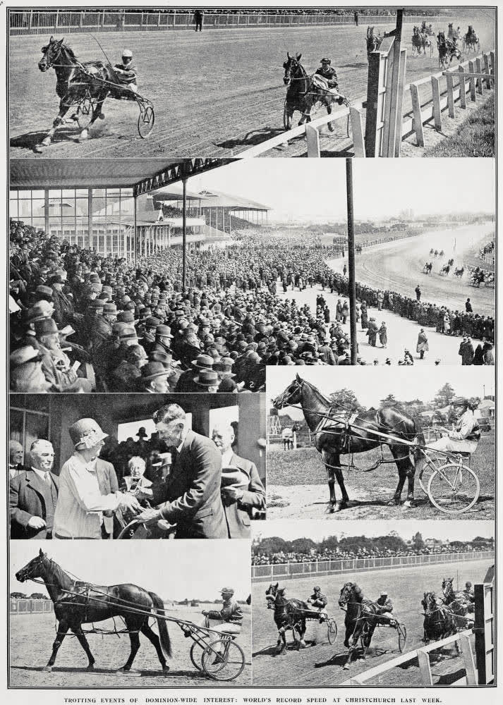 Trotting events of Dominion-wide interest: world's record speed at Christchurch last week, 1929