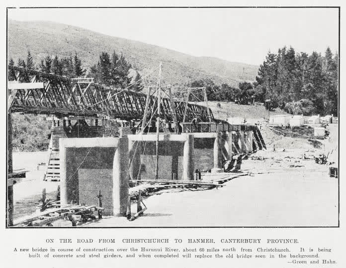On the road from Christchurch to Hanmer, Canterbury Province, 1930