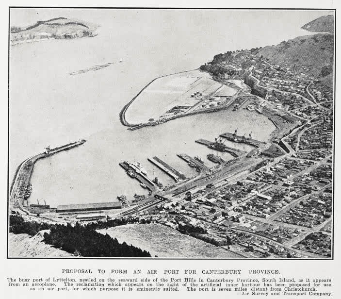 Proposal to form an air port for Canterbury Province, 1930
