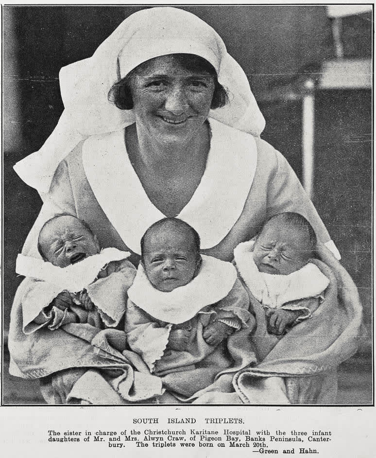 South Island triplets, 1930