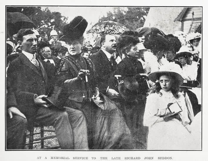 At a memorial service to the late Richard John Seddon, 1930