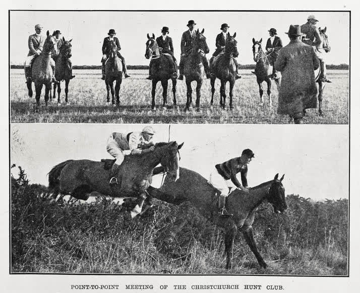 Point-to-point meeting of the Christchurch Hunt Club, 1930