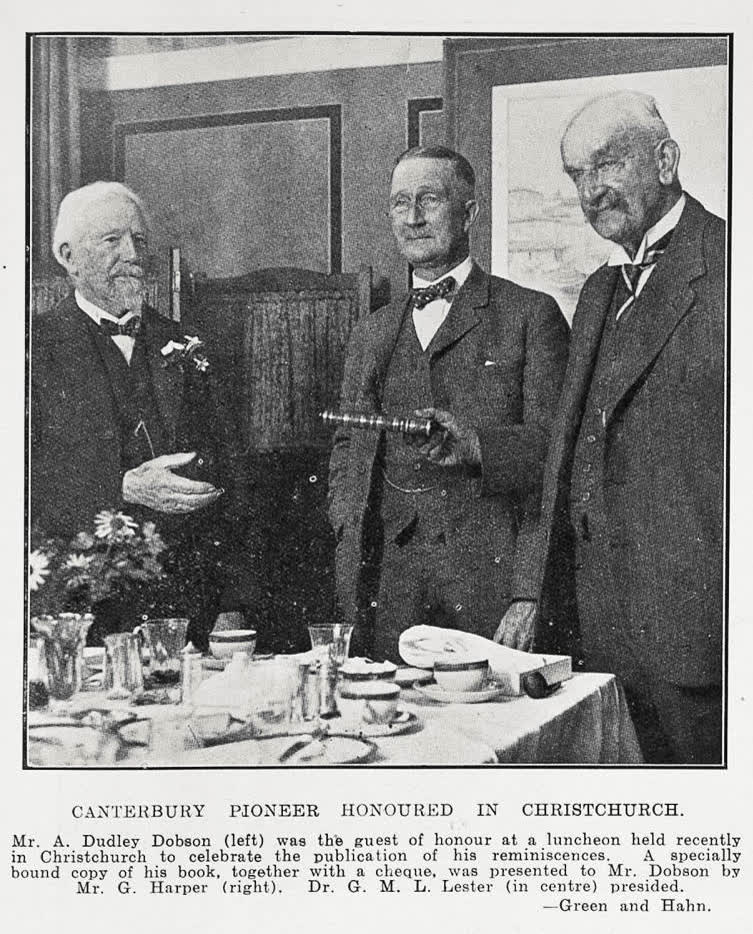 Canterbury pioneer honoured in Christchurch, 1930