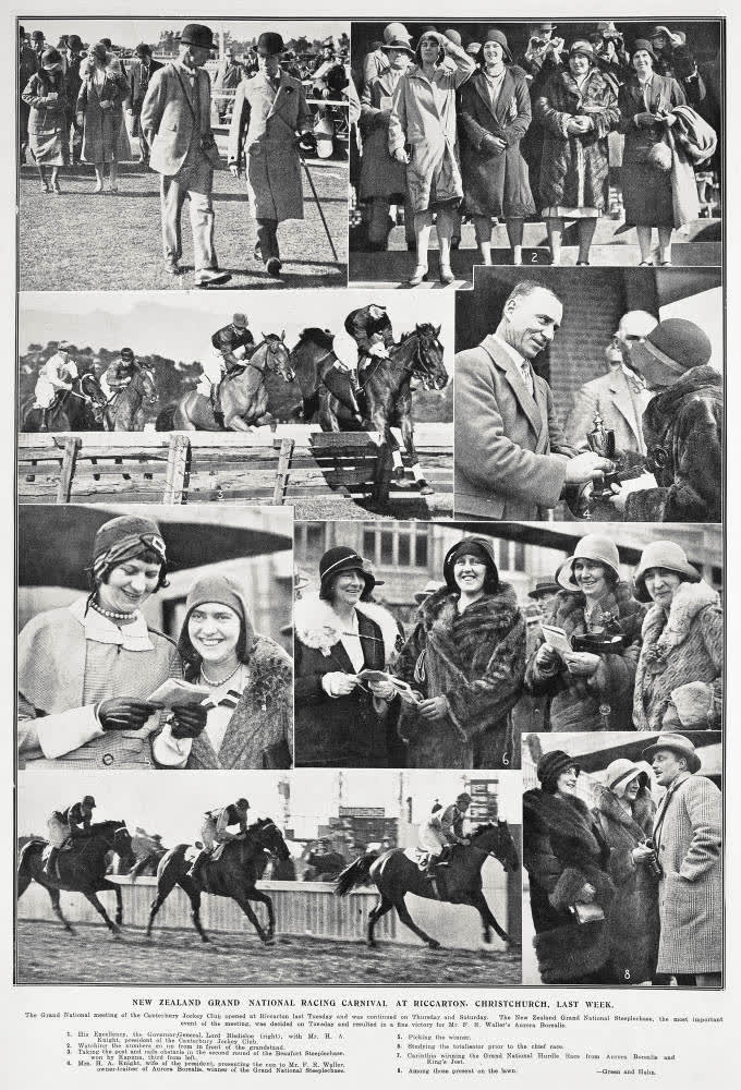 New Zealand Grand National racing carnival at Riccarton, Christchurch, last week, 1930
