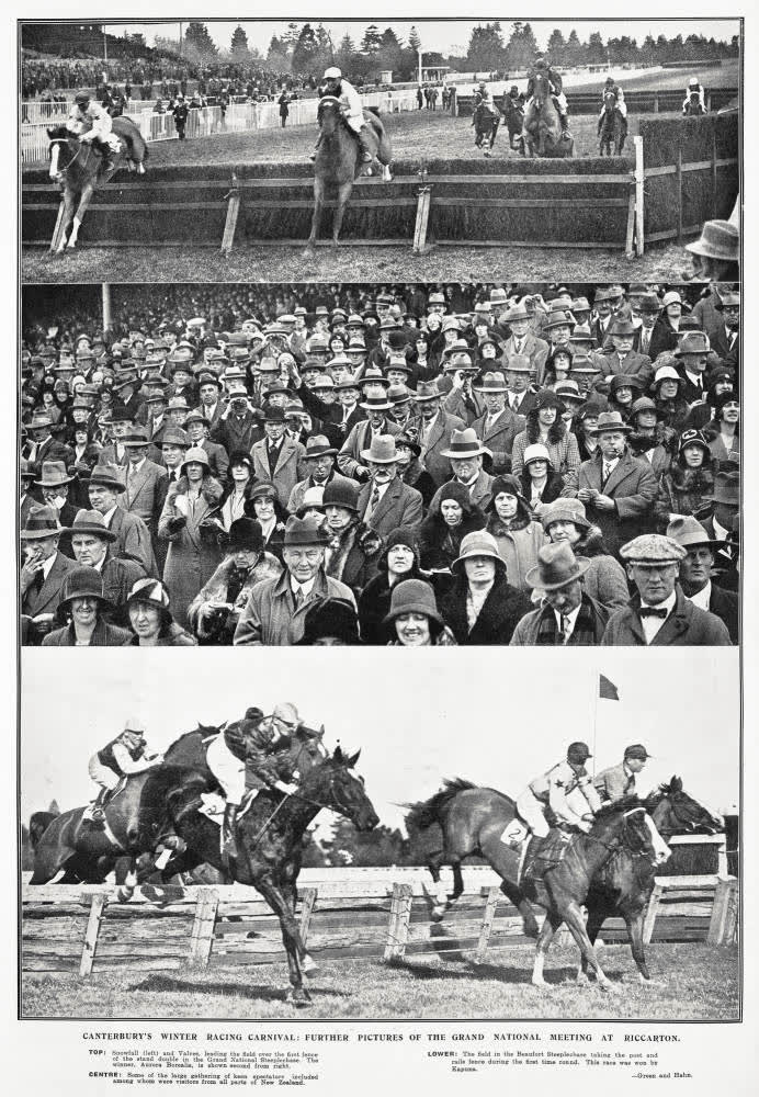 Canterbury's winter racing carnival: further pictures of the Grand National meeting at Riccarton, 1930