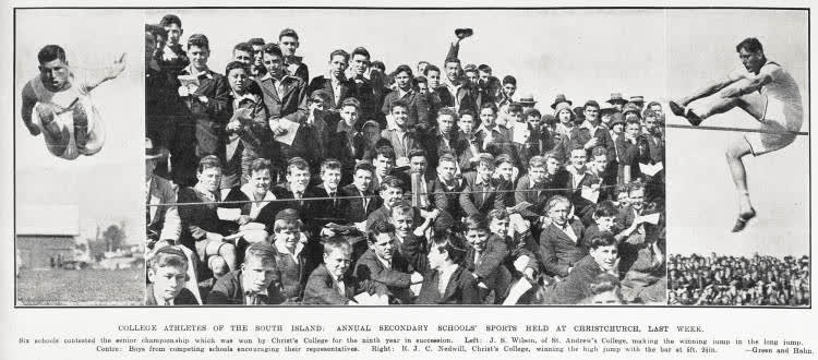 College Athletes of the South Island: Annual Secondary Schools' Sports Held At Christchurch, 1930