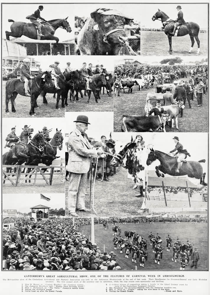 Canterbury's Great Agricultural Show One of the Features of Carnival Week In Christchurch, 1930