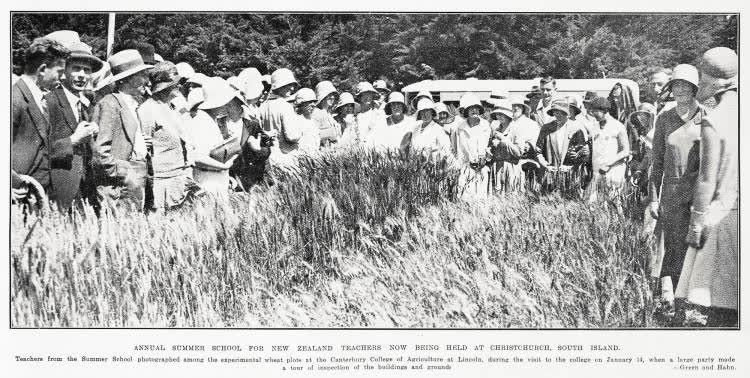 Annual summer school for New Zealand teachers now being held at Christchurch, South Island, 1931