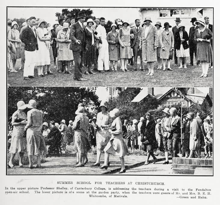 Summer school for teachers at Christchurch, 1931