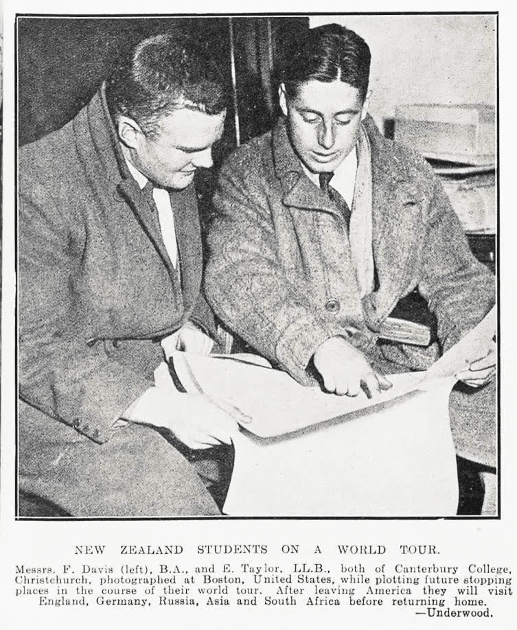 New Zealand students on a world tour, 1931
