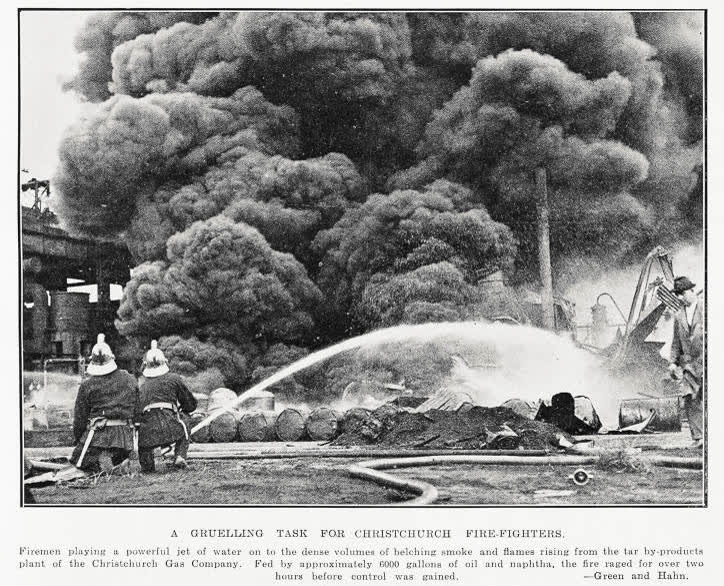 A gruelling task for Christchurch fire-fighters, 1931
