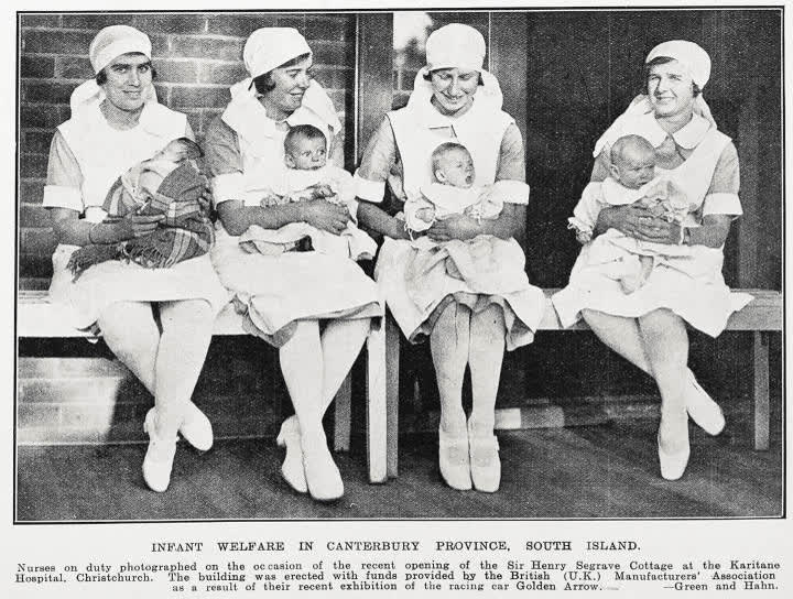 Infant welfare in Canterbury Province, South Island, 1931