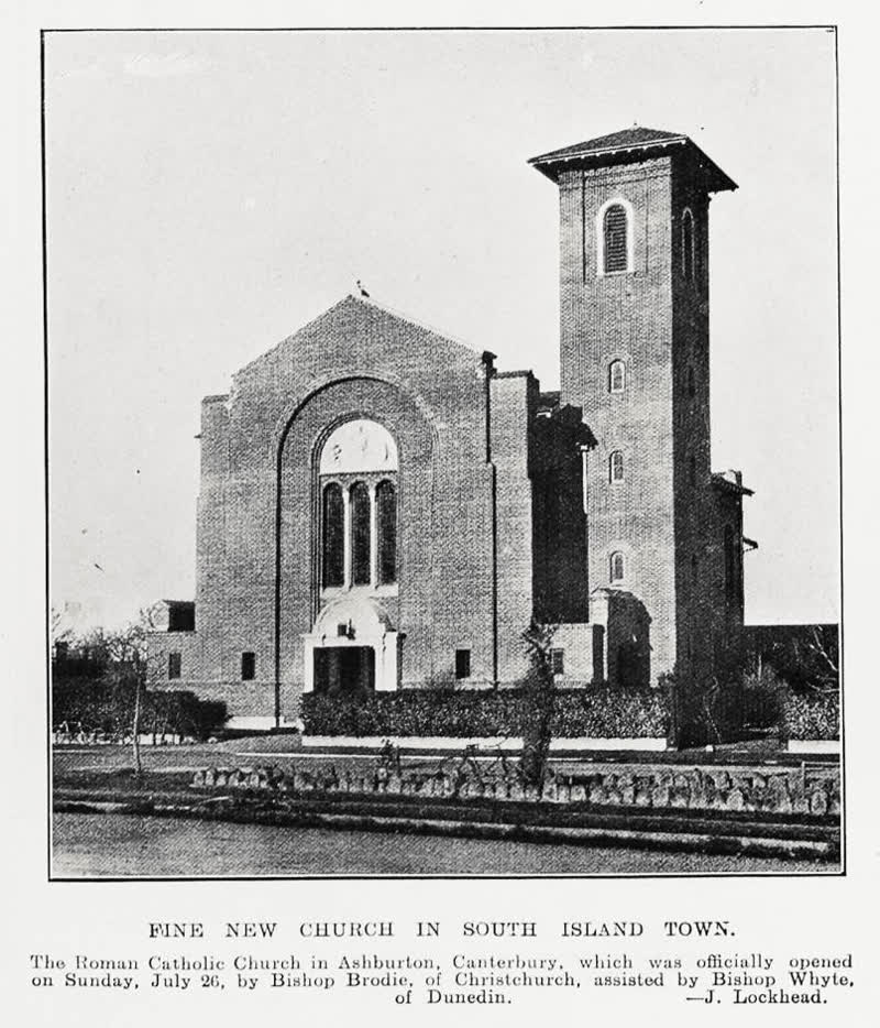 Fine new church in South Island town, 1931