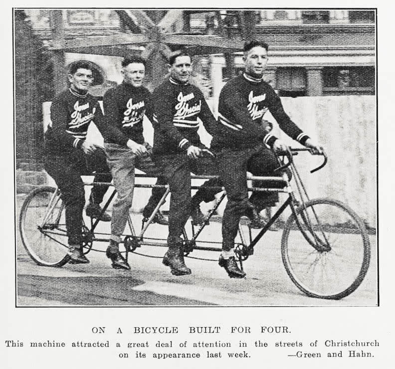On a bicycle built for four, 1931