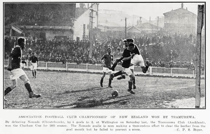 Association Football Club championship of New Zealand won by Tramurewa, 1931