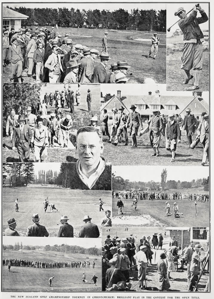 The New Zealand Golf Championship tourney in Christchurch: brilliant play in the contest for the open title, 1931