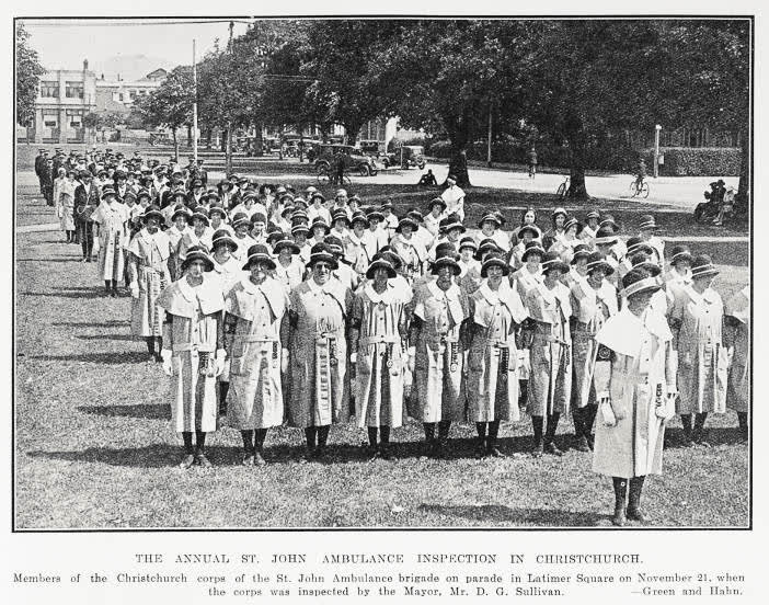 The Annual St. John Ambulance Inspection in Christchurch, 1931