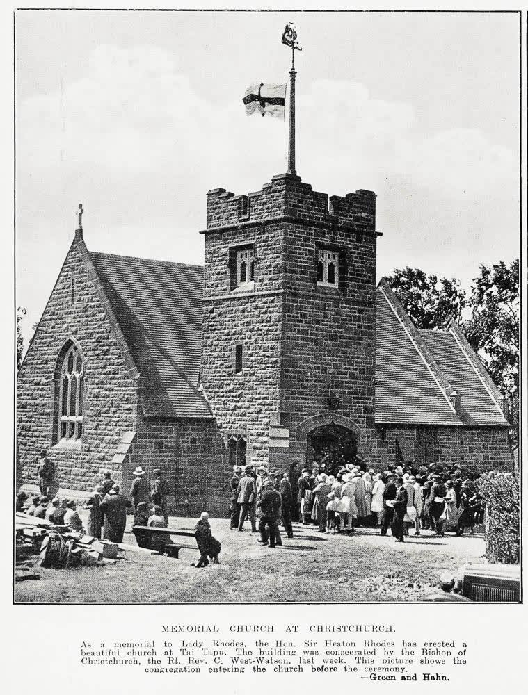 Memorial church at Christchurch, 1932