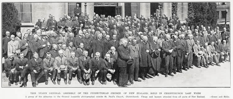 This year's general assembly of the presbyterian church of New Zealand, held in Christchurch last week, 1932