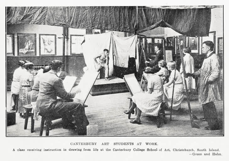 Canterbury art students at work, 1932