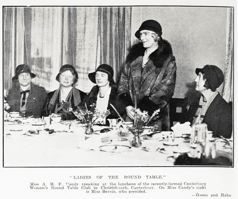 'Ladies of the round table.', 1932