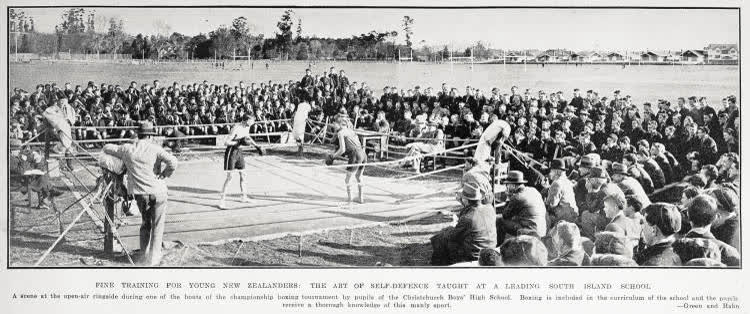 Fine training for young New Zealanders: the art of self-defence taught at a leading South Island school, 1932