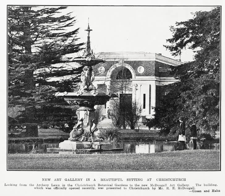 New art gallery in a beautiful setting at Christchurch, 1932