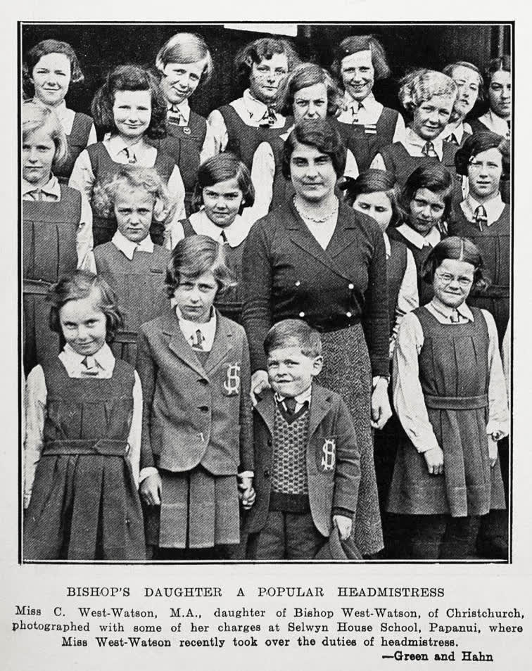 Bishop's daughter a popular headmistress, 1932