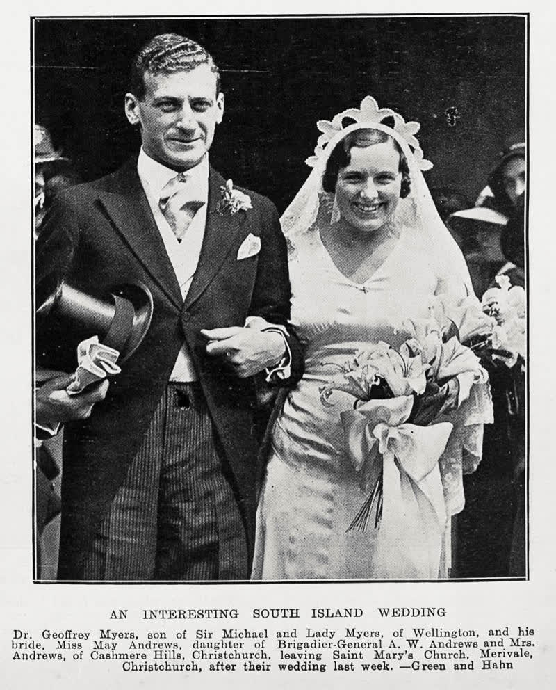 An interesting South Island wedding, 1933