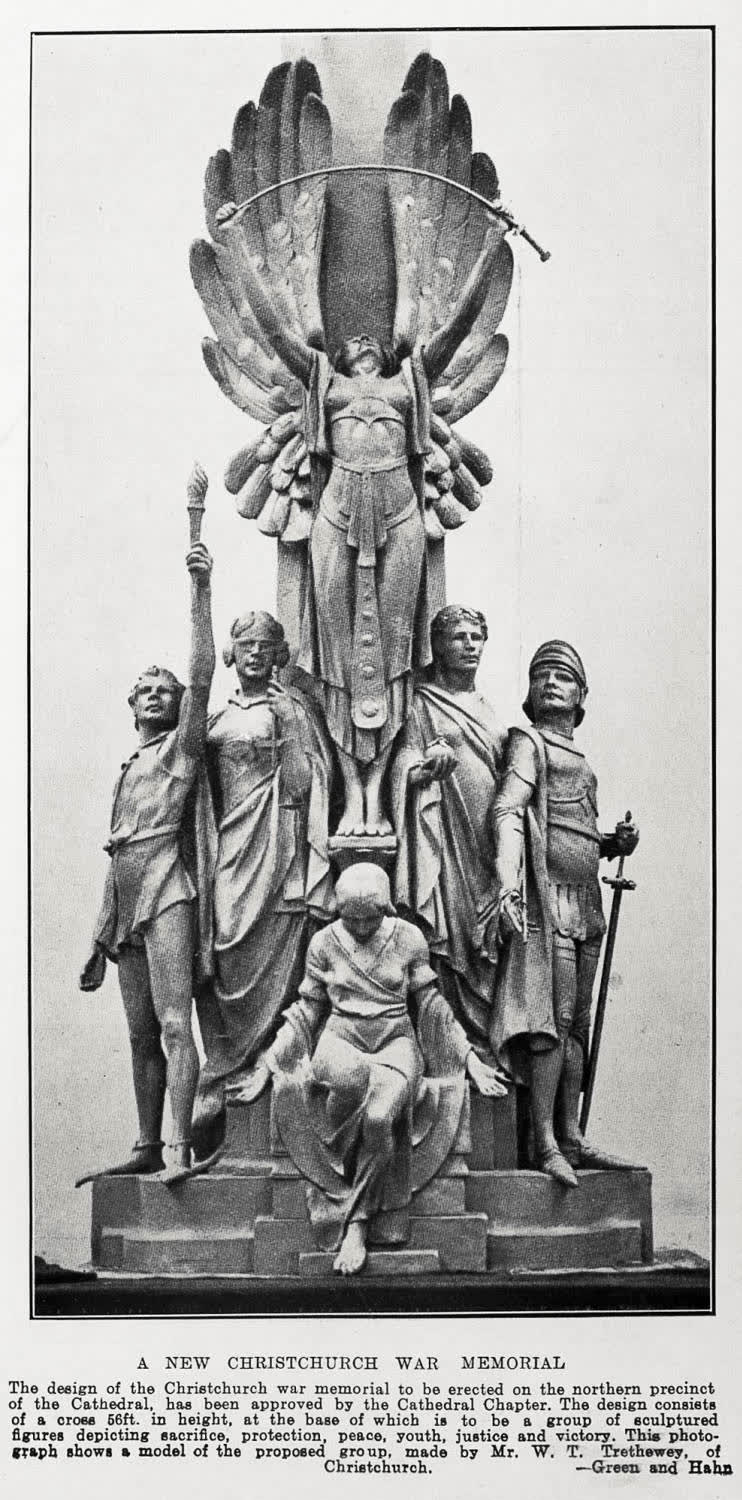 A new Christchurch war memorial, 1933
