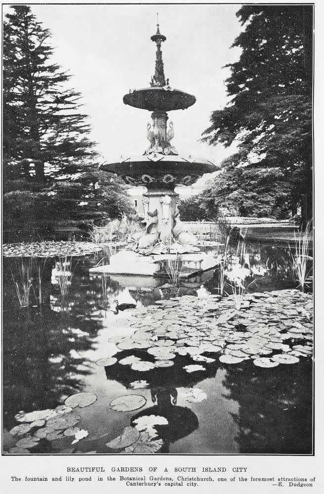Beautiful gardens of a South Island city, 1934