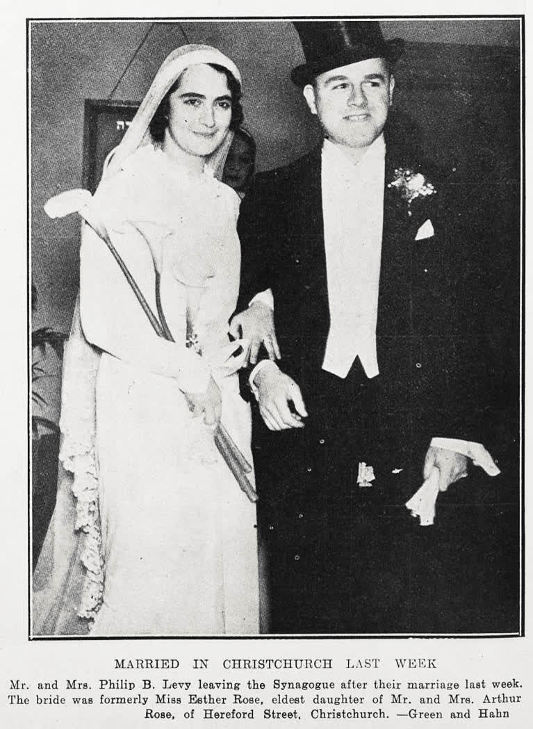 Married in Christchurch last week, 1934