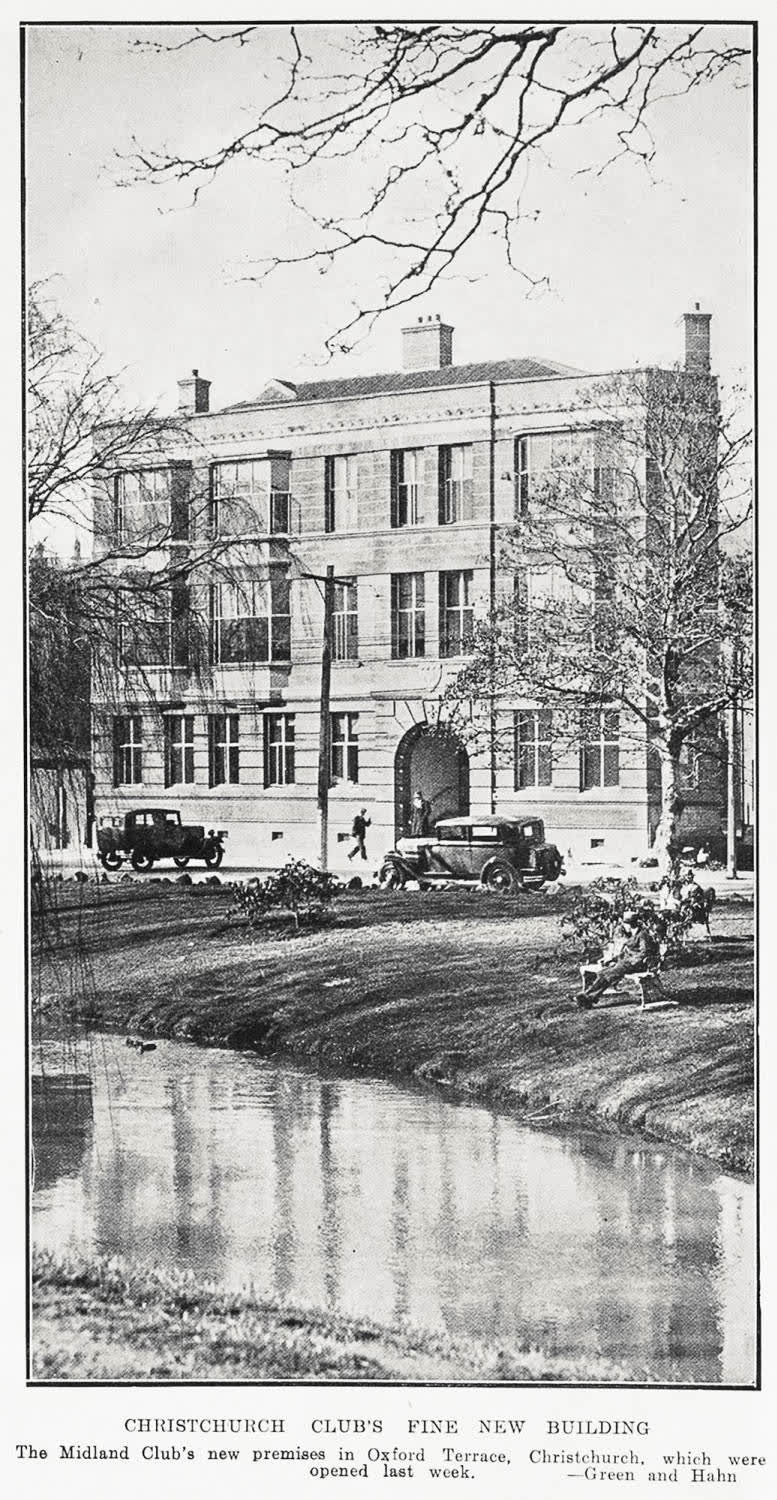 Christchurch Club's Fine New Building, 1934