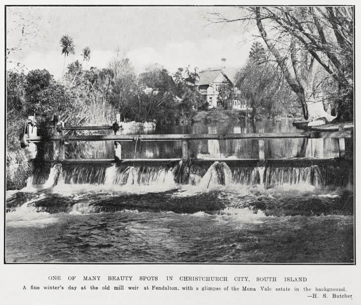 One of Many Beauty Spots In Christchurch City, South Island, 1934