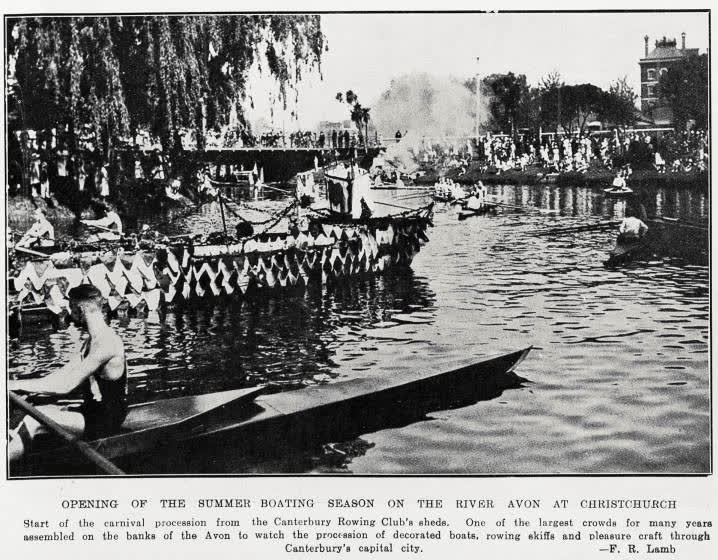 Opening of the Summer Boating Season on the River Avon At Christchurch, 1934