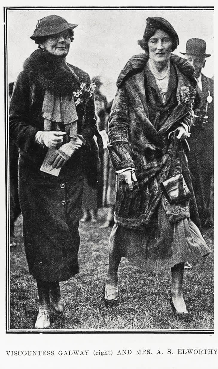 Viscountess Galway (right) and Mrs. A. S. Elworthy, 1935
