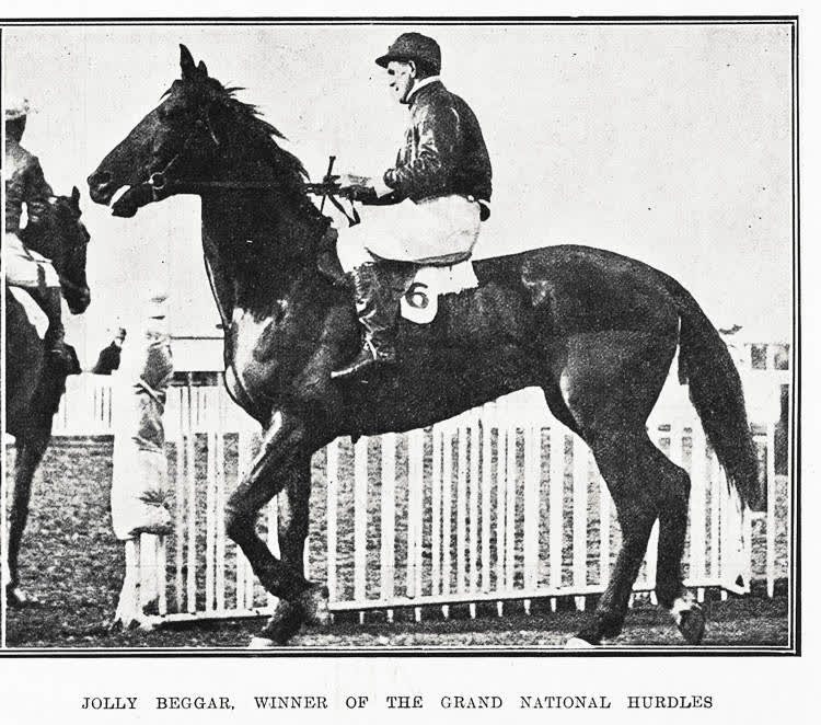 Jolly Beggar, winner of the Grand National Hurdles, 1935