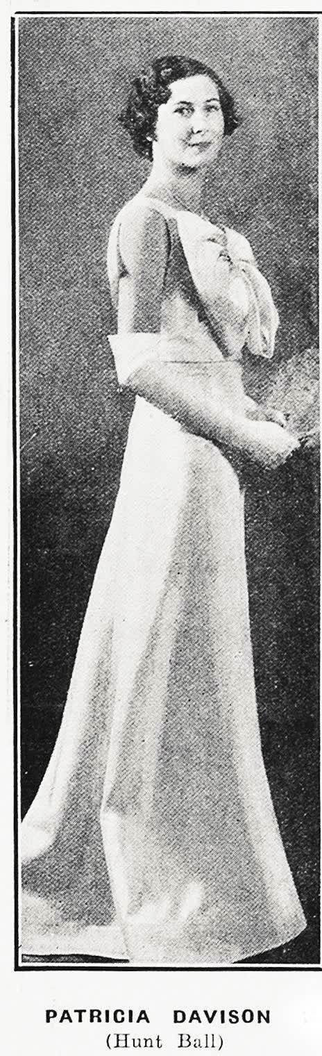 Patricia Davison (Christchurch Hunt Ball), 1935