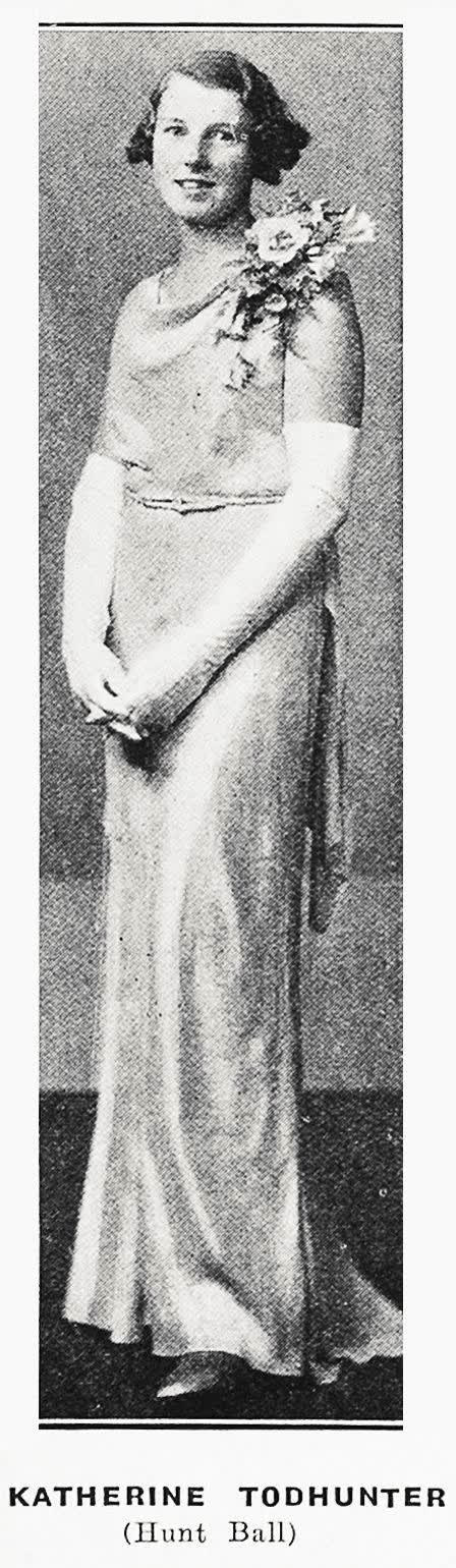 Katherine Todhunter (Christchurch Hunt Ball), 1935