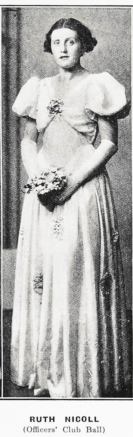 Ruth Nicoll (Christchurch Officers' Club Ball), 1935