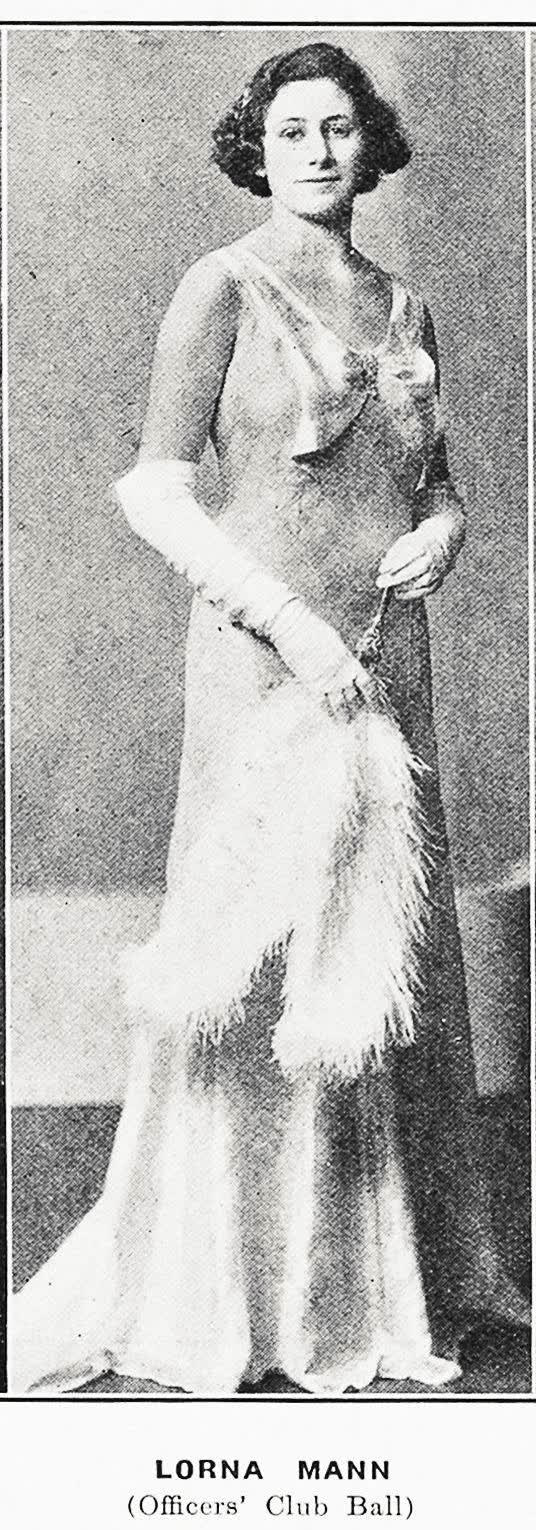 Lorna Mann (Christchurch Officers' Club Ball), 1935