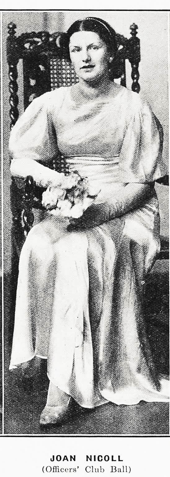 Joan Nicoll (Christchurch Officers' Club Ball), 1935